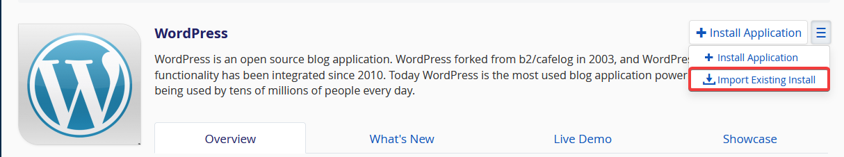 Wordpress Import