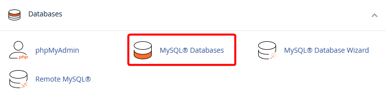 MySQL databases