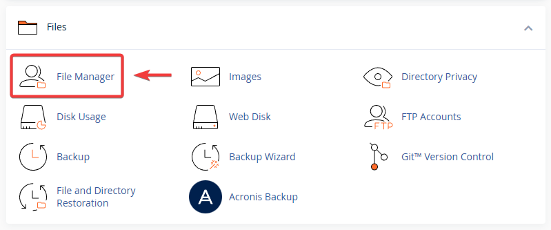 cpanel file manager