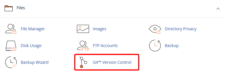 Git Version Control Opcija u cPanel-u